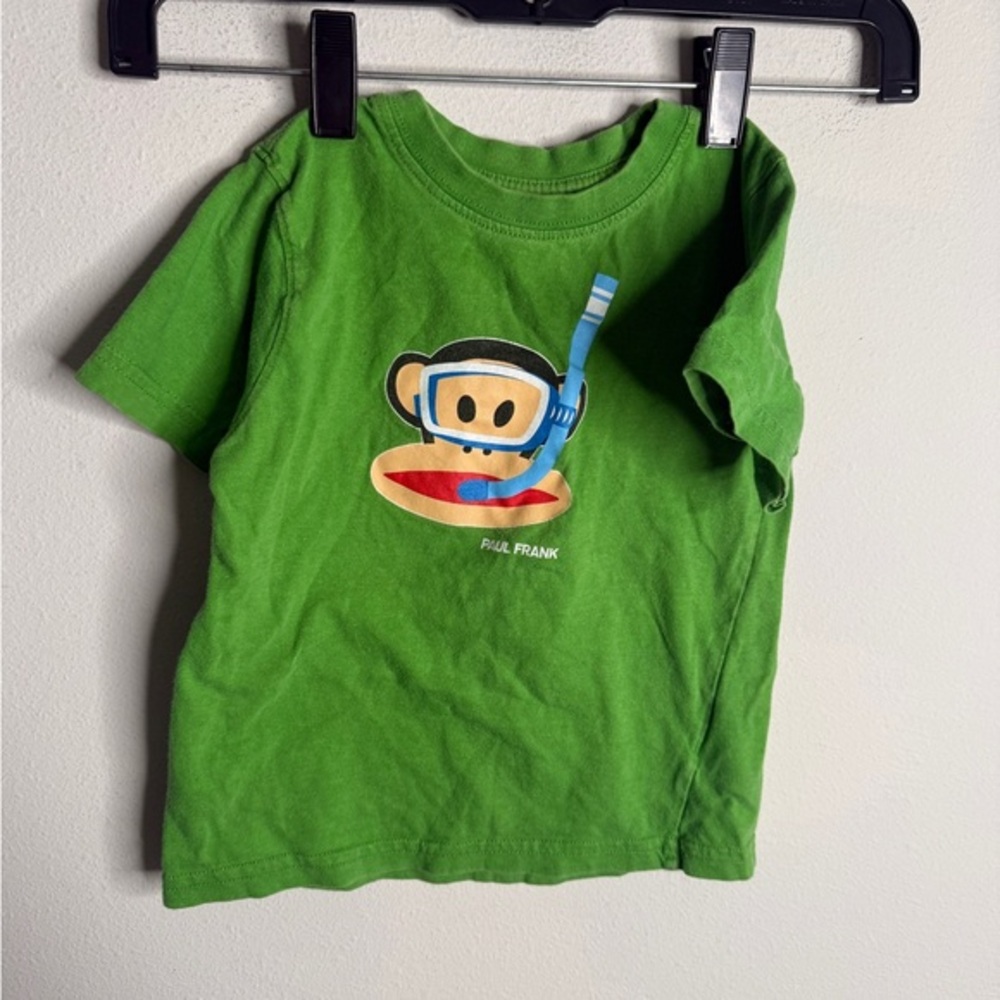 Paul Frank‎ Kids Green Snorkel Monkey Graphic T-Shirt Short Sleeve